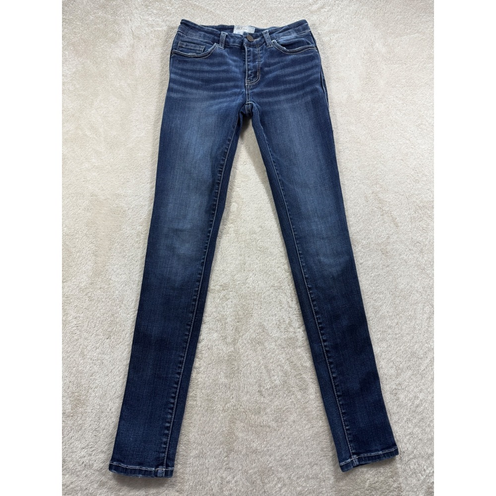 BKE Womens Stella Mid-Rise Skinny Dark Wash Jeans 25R Meas: 24x31